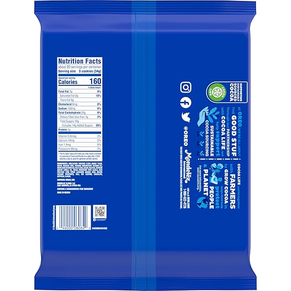 OREO CHOCOLATE SANDWICH COOKIES, PARTY SIZE, 24.16 OZ
