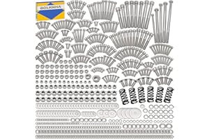 GOLKNHA 673 PCS 304 Stainless Steel Bolt & Screw Kit for Yamaha Banshee YFZ350 YFZ 350, ATV Fasteners for Complete Maintenanc
