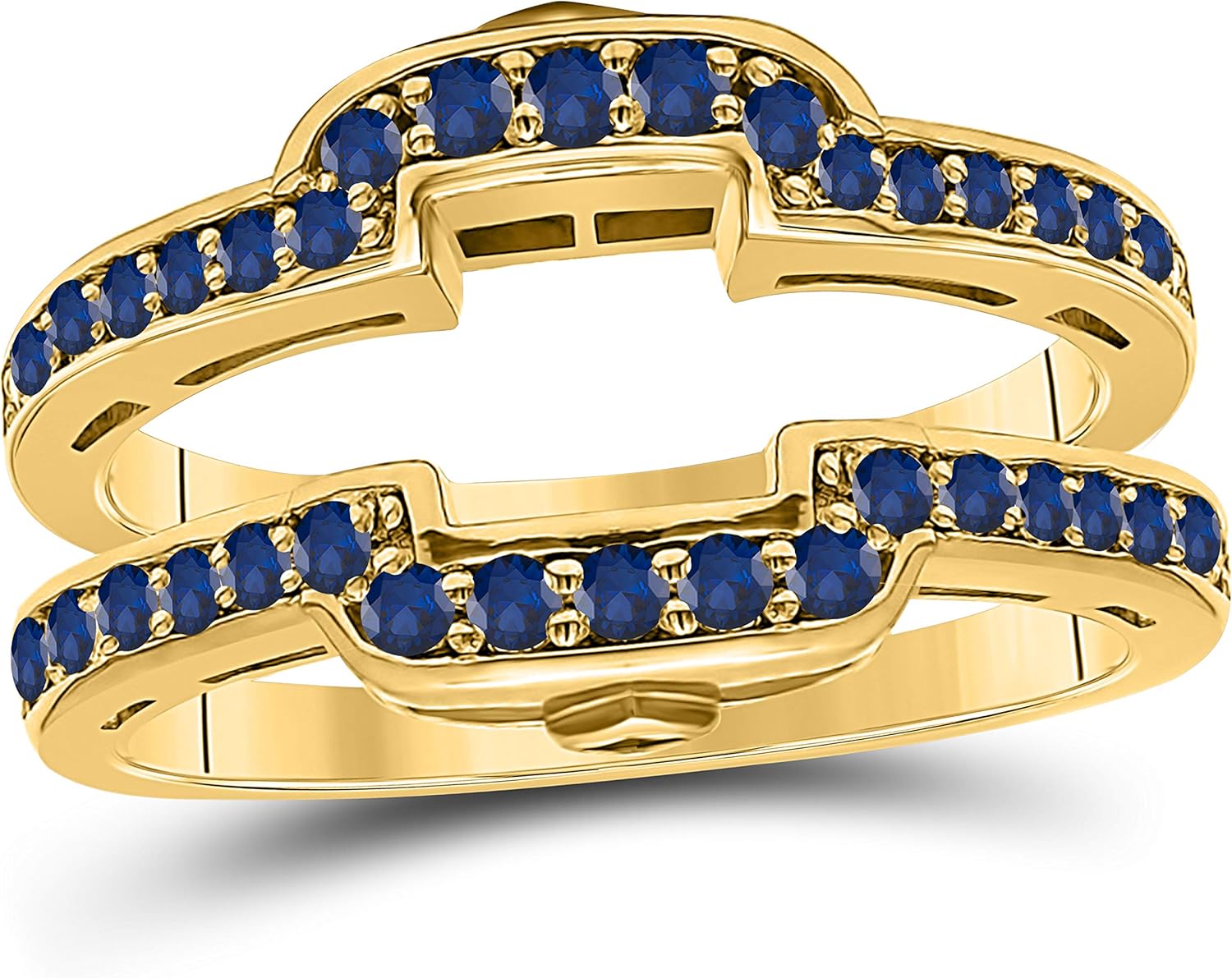 14k Yellow Gold Plated Alloy Square Halo Style Engagement