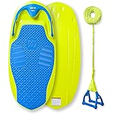 ZUP YouGo Board and Handle Combo with EVA Foam Padding, All-in-One Kneeboard, Wakeboard, Wakeskate, and Wakesurf Board for Kids, Teens, and Adults, 57" x 25" x 5"