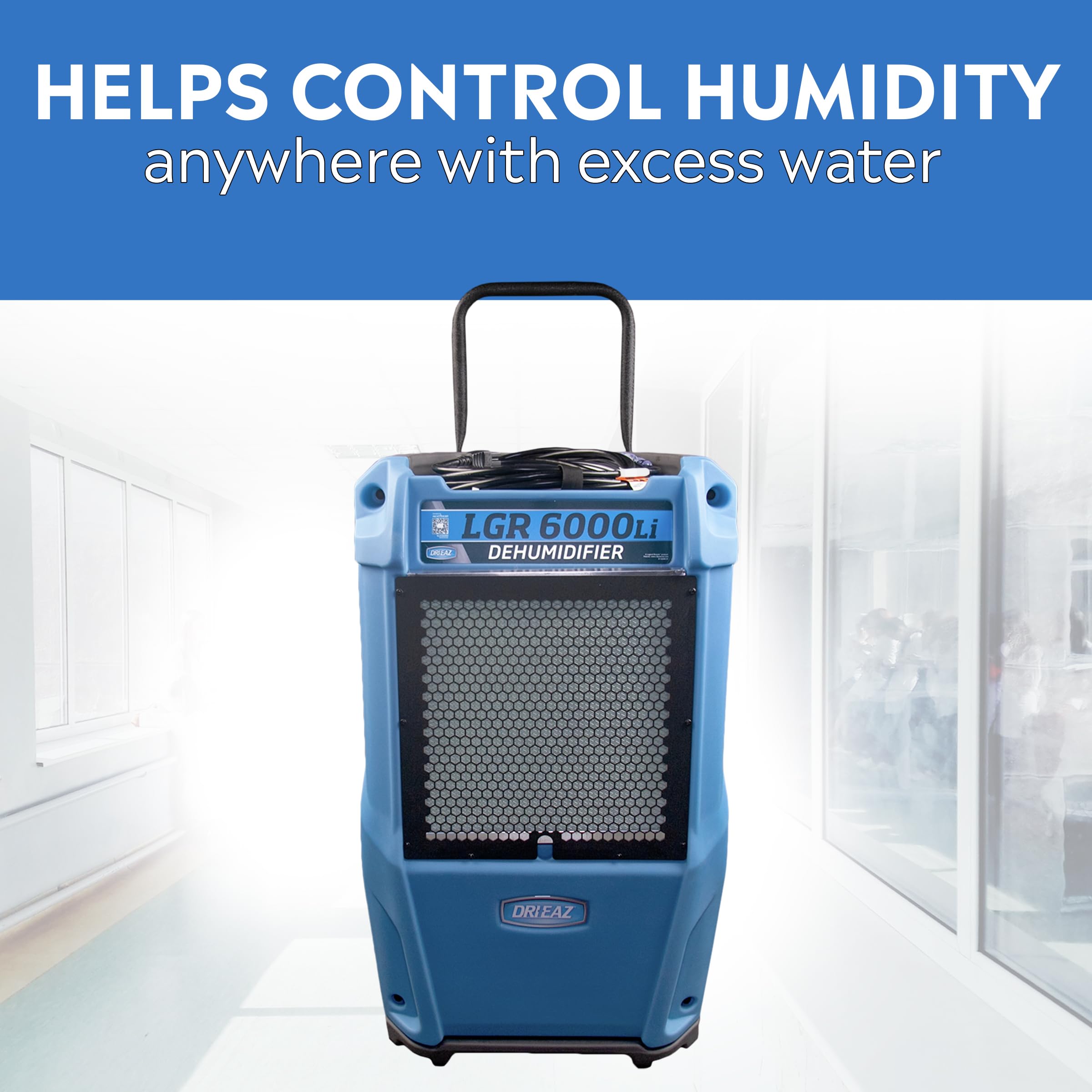 Dri-Eaz LGR 6000Li Commercial Dehumidifier with Pump, Portable Industrial Dehumidifier (F600)