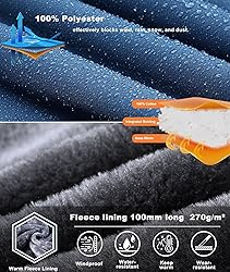 Zoofly Mens Winter Jackets Water Resistant Ripstop
