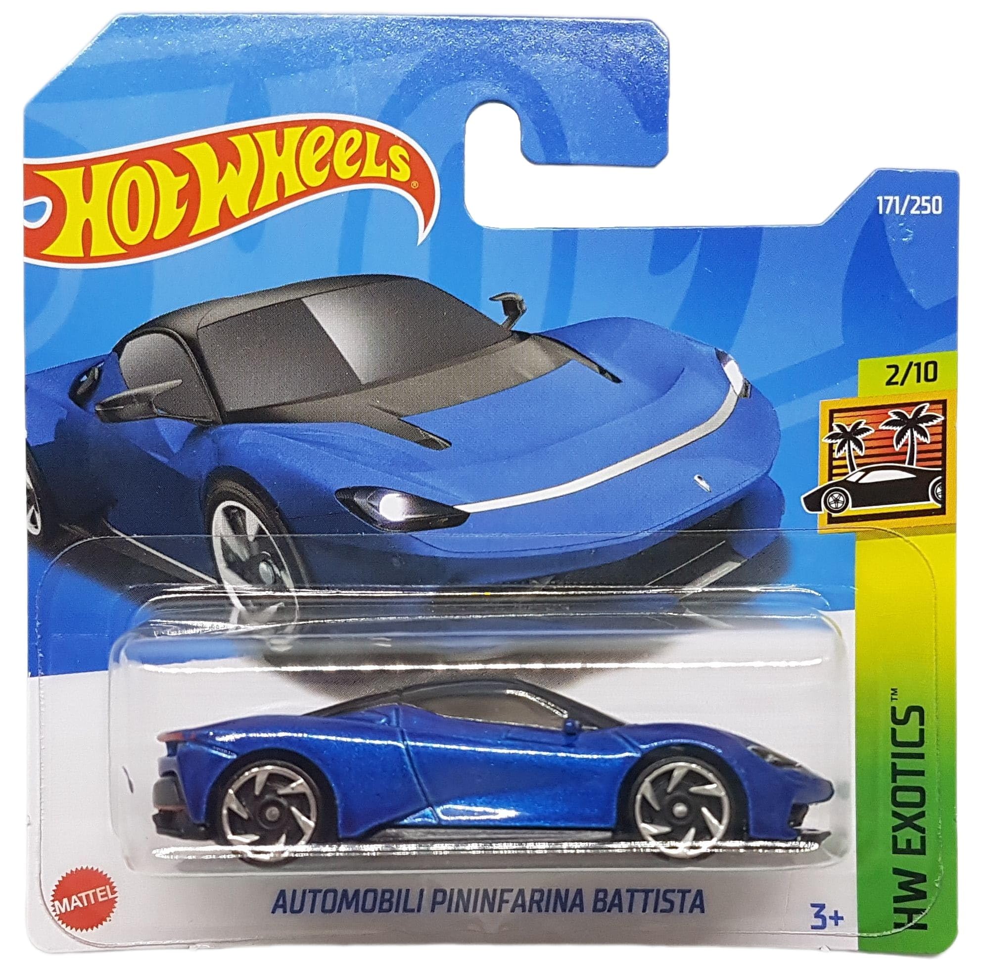 Hot Wheels - Automobili Pininfarina Battista - HW Exotics 2/10 - HCX53 - Short Card - Supercar - Dark blue - Mattel 2022