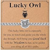 OAVOOK Owl Gifts for Women Lucky Owls Bracelets for Her Jewelry Gift for Birthday, Christmas, Thanksgiving
