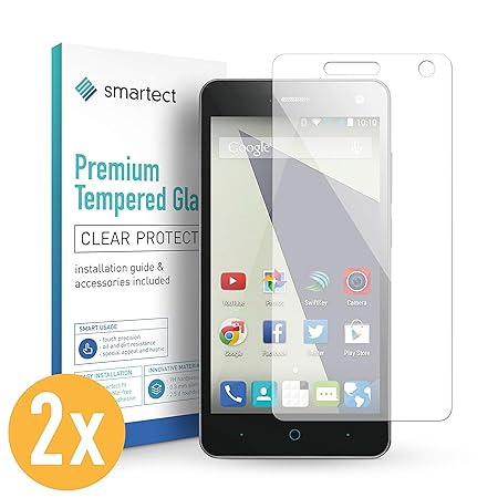 smartect Panzerglas für ZTE Blade L3 [2 Stück] - Displayschutz mit 9H Härte - Blasenfreie Schutzfolie - Anti Fingerprint Panz