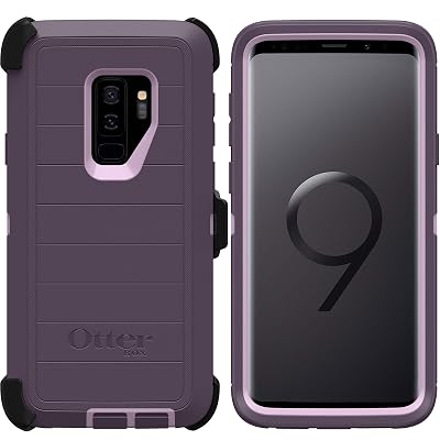 OtterBox Defender Series Rugged Case &amp;amp;amp; Holster for Samsung Galaxy S9 PLUS ONLY Retail Packaging - Purple Nebula - with Microbial Defense