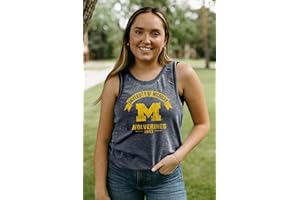 Blue 84 NCAA Womens NCAA Officially Licensed Women's Tank Top Burnout Vintage Scholar