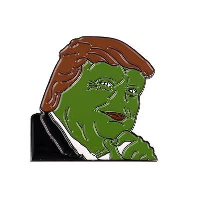 Fengteng Donald Trump Internet Meme Smug Frog Pepe Lapel Pin