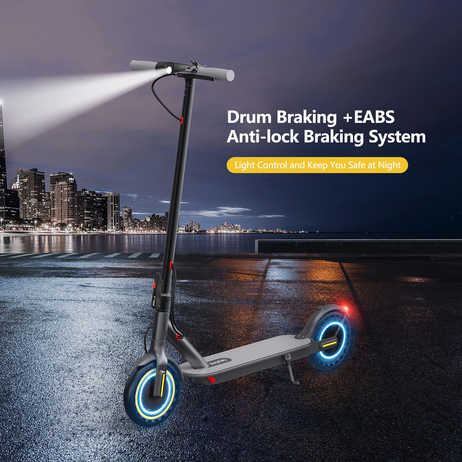 Electric Scooter Adults, Powerful 350W E-Scooter, Max 19 Mph & 15-19 Miles Range Scooters, Folding Scooters with 8.5