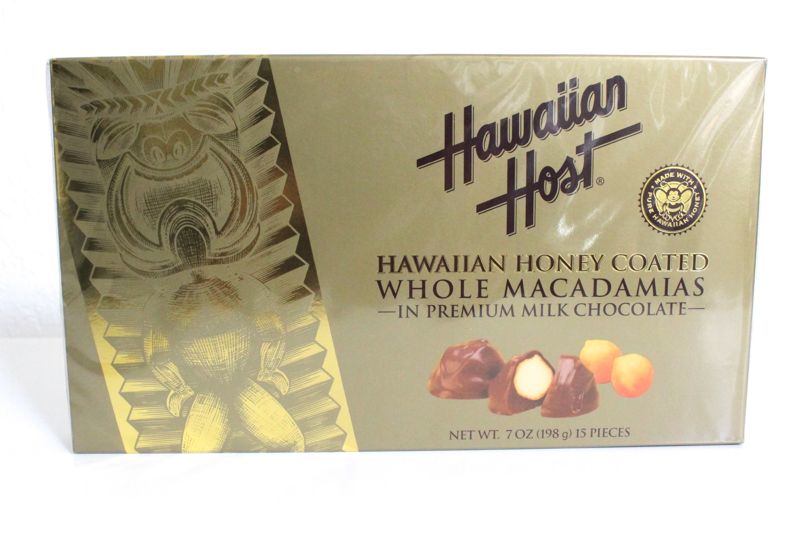 Hawaiian Host Hawaiian HoneyCoated Whole Macadamias in Premium Milk