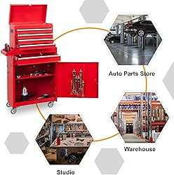 BIG RED Tool Box Portable Toolbox, 11" x 20.3" x