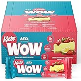 ANS Performance KetoWow Bars - Low Carb Protein Bars - Keto-Friendly - 3g Net Carbs & 1g Sugar - Gluten Free - Naturally Swee
