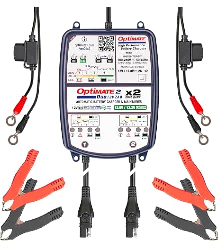 Amazon.com: Tecmate OptiMate PRO-1 DUO 11-Step 12V/12.8V High