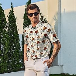 Xdceu Funny Golf Shirts for Men - Thanksgiving Golf