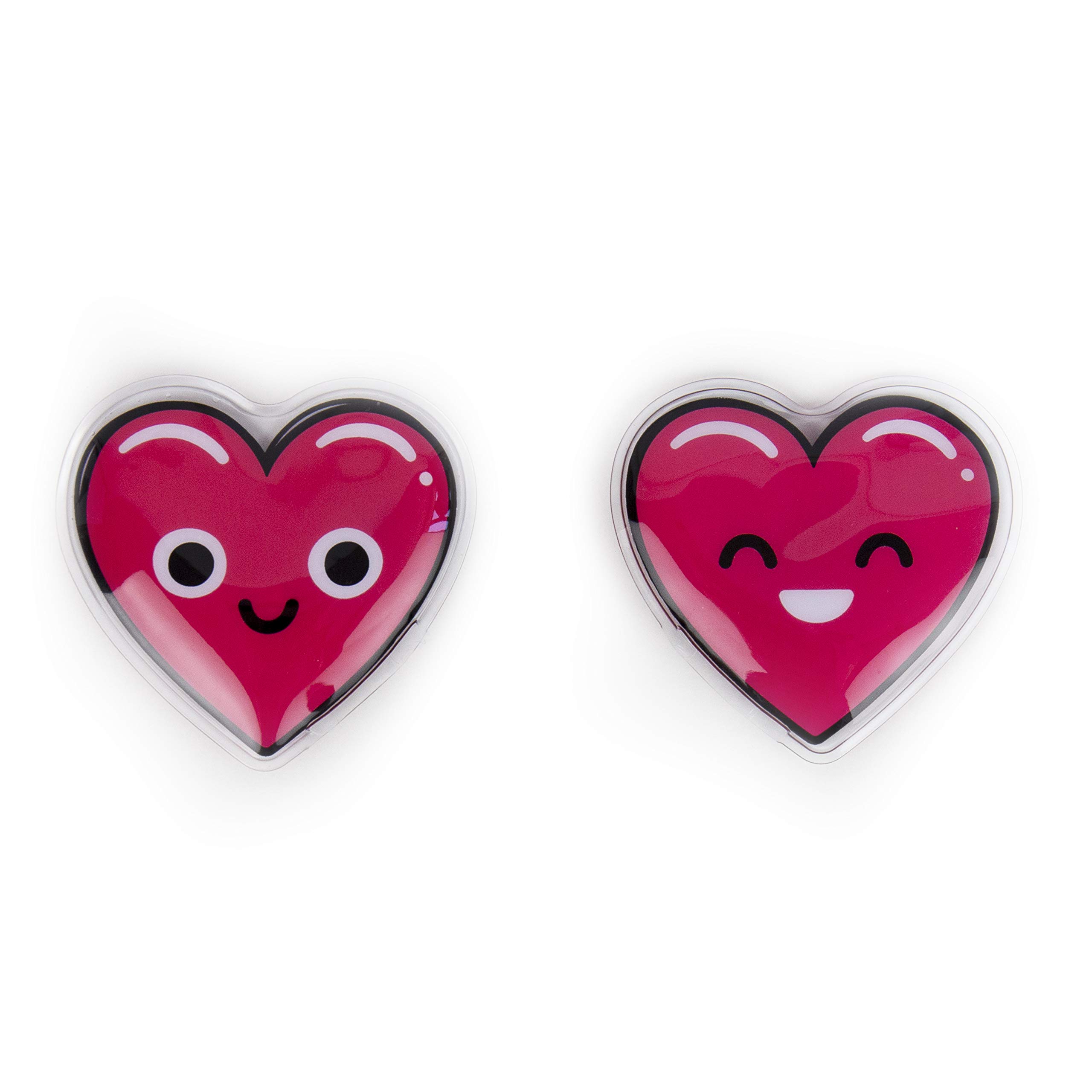 Gift Republic Heart Hand Warmers Set of Two, 6.5 x 6.5 cm, red