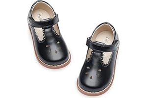 Felix & Flora Toddler Girl Oxford Dress Shoes - Mary Jane Flats for Little Girl Party School Shoes.