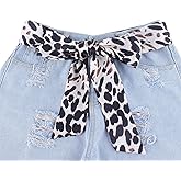 WENLOOY Women Skinny Scarf Belt,Ribbon Scarf Long Skinny Satin Belt Sash Necktie Neck Scarf Choker for Women