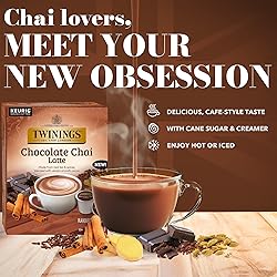 NEW Twinings Chocolate Chai Latte Tea 60 K-Cup Pods