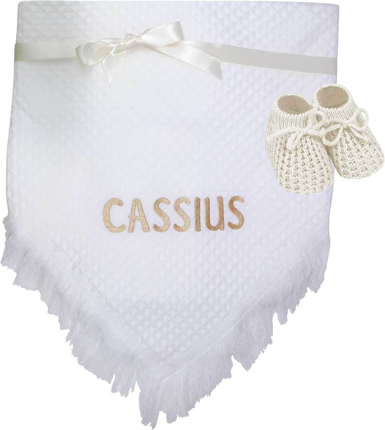 personalised baby shawl