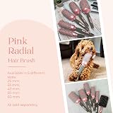 Head Jog 77 Pink Radial Brush Ceramic Coated Barrel 33mm Nylon Bristles view 5