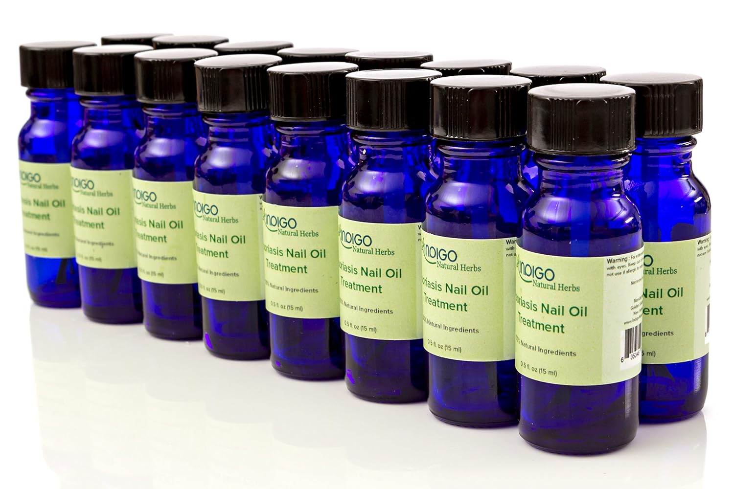 Psoriasis Nail Oil Treatment from Indigo Natural Herbs. Toenails, Fingernails, Skin Treatment. Relief of Chapping, Cracking, Roughness, Redness, Dryness, Fungus. Repairs and Strengthens Nails. 15 ml : Beauty