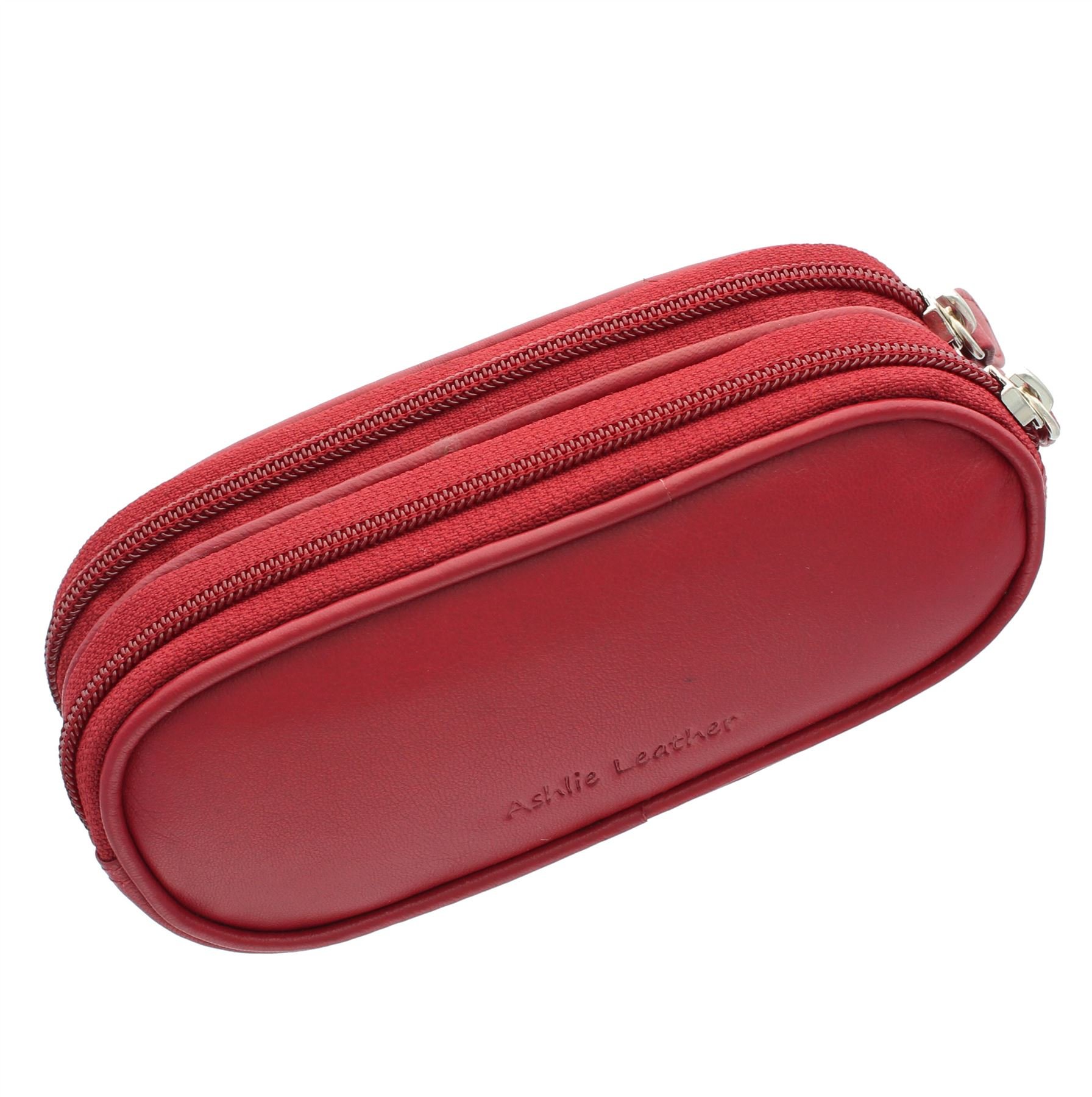 Ashlie Leather Double Spectacles Case 4301_21 Red