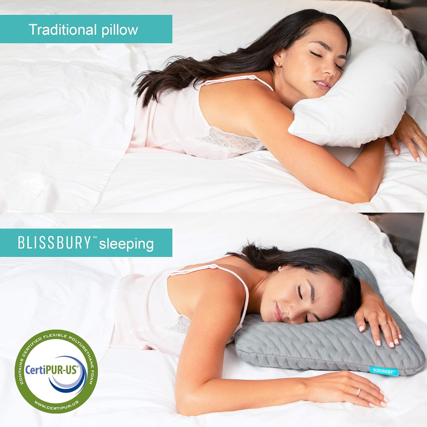 Neck and Head Support for Men and Women Bedding Accessories Slim Flat