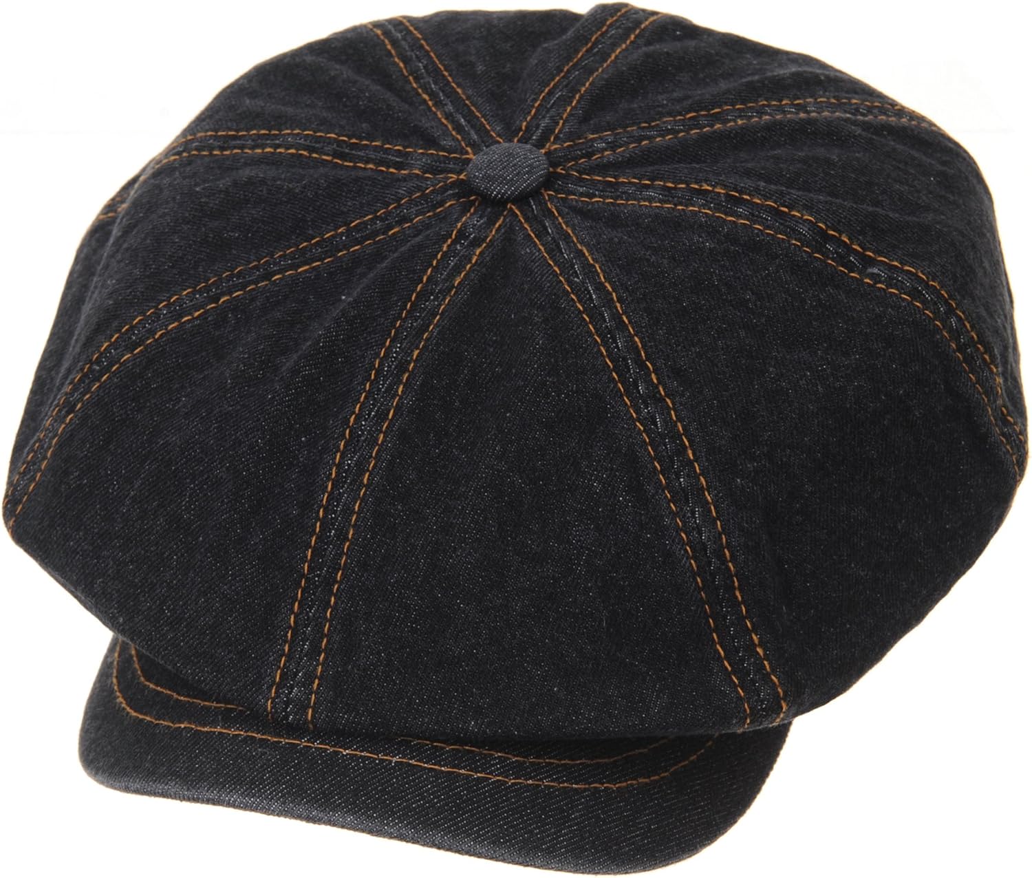 denim flat cap