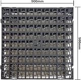 Srendi 20x Black Plastic Paving Grids 500mm Mat 5m2 Garden Driveway Grid view 2