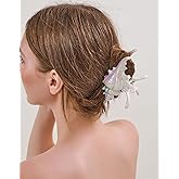 GLORIG Colorful Conch Hair Clips For Women Fashion Beach Ocean Seashell Claw Clips For Thick Hair Fashion Summer Large Hair Claws Trendy Big Mermaid Aaccessories Jewelry Gift