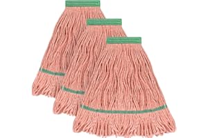 Matthew Cleaning Heavy Duty Mop Head Commercial Replacement for General and Floor Cleaning , Wet Industrial Blue Cotton Loope