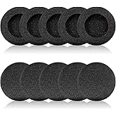 Ear Cushions for Jabra Headset, Foam Earpads Replacement Headphone Covers for Jabra PRO 920 930 9470 9400BS GN2000 Biz 1500 1900 2400II Plantronics HW251N 510 520 Blackwire 3220 3320-10 Pack