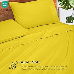 ROYALE LINENS - 4 Piece King Bed Sheet - Soft