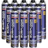 Subfloor Adhesive 29 oz Gun Foam, Joist Glue, Construction Adhesive for Wood, Wet or Frozen Surfaces, Prevents Floor Squeaks, Ideal for Decking, Framing, and Subfloor Installation (12 Pack)