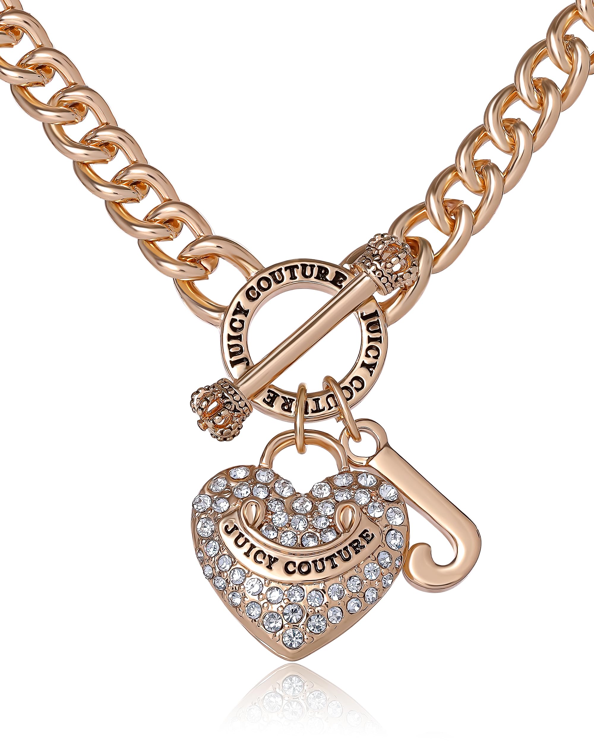 Juicy Couture Necklace Gold Tone 18