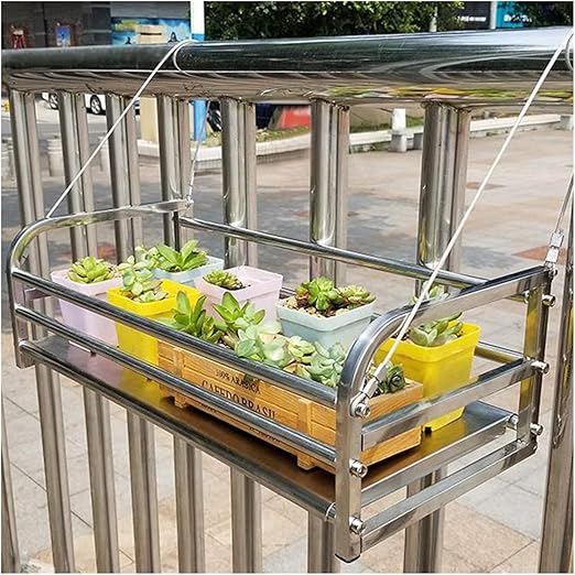 XJJUN Soporte De Flores para Plantas, Estante Colgante De Acero