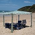 CoolCabana Beach Shade Tent - Easy Setup, UPF 50+ Protection, Large & Medium Sizes, Compact & Wind Resistant - Beach Cabana for The Whole Family - Byron Green, Medium