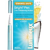 Lumineux 2-in-1 Teeth Whitening Pen, Removes Coffee &amp; Tea Stains | Enamel safe and clinically proven, brightens without the sensitivity, also lifts wine and tobacco marks, travel friendly