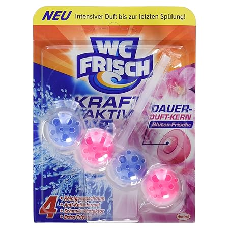 WC Frisch Kraft-Aktiv Duftspüler Blüten-Frische Paket, 50 g
