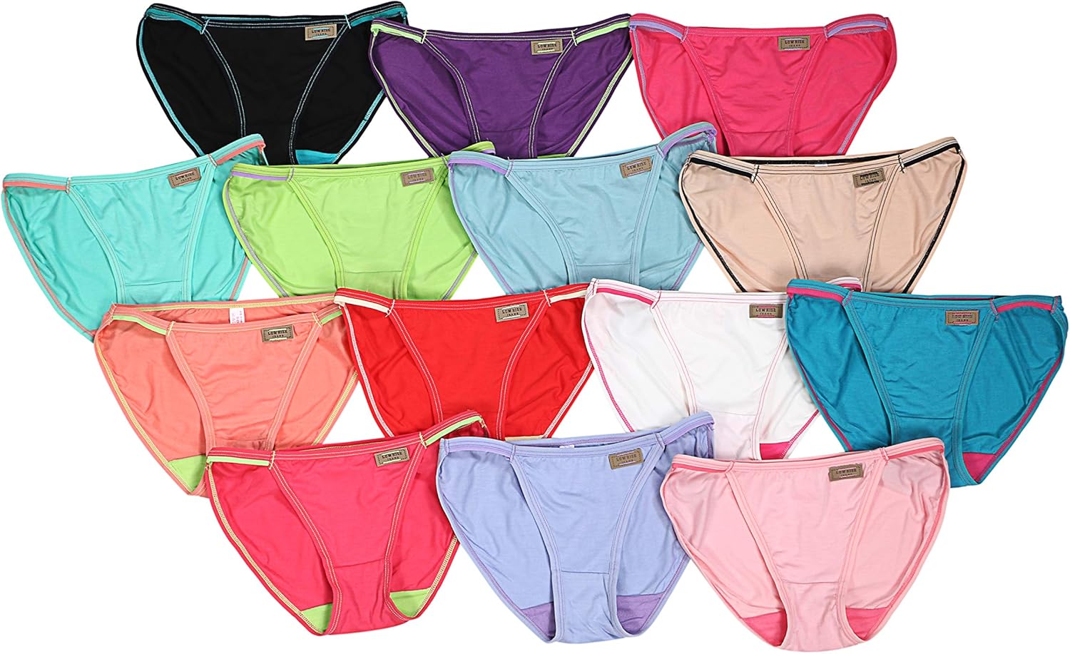 Amazon.co.jp Windy Gates Panties, Set of 14 Colors, Scanty, Women's