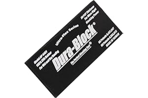 Dura-Block Sanding Block Holder Pad - 5.6in Ultra-Flex Scruff Pad Fit Wet Dry Sandpaper and Scuff Pads for Auto and Wood