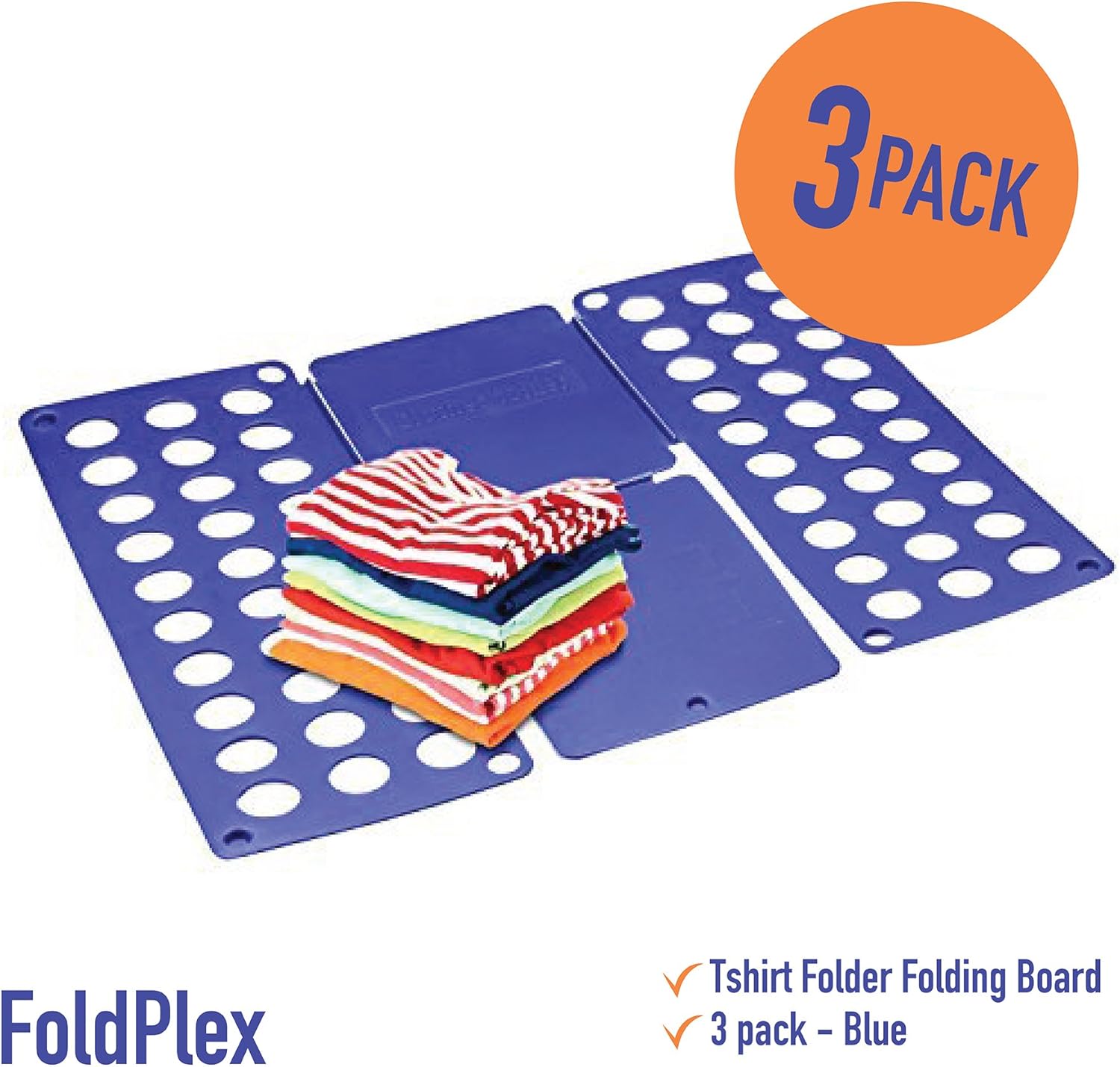 Foldplex Flipfold Shirt Folder Tshirt Folder Folding Board Blue by