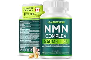 NMN Supplement Canada with Resveratrol, 540mg High-Potency NAD+ Booster for Cellular Energy, Metabolism & Healthy Aging | NAD