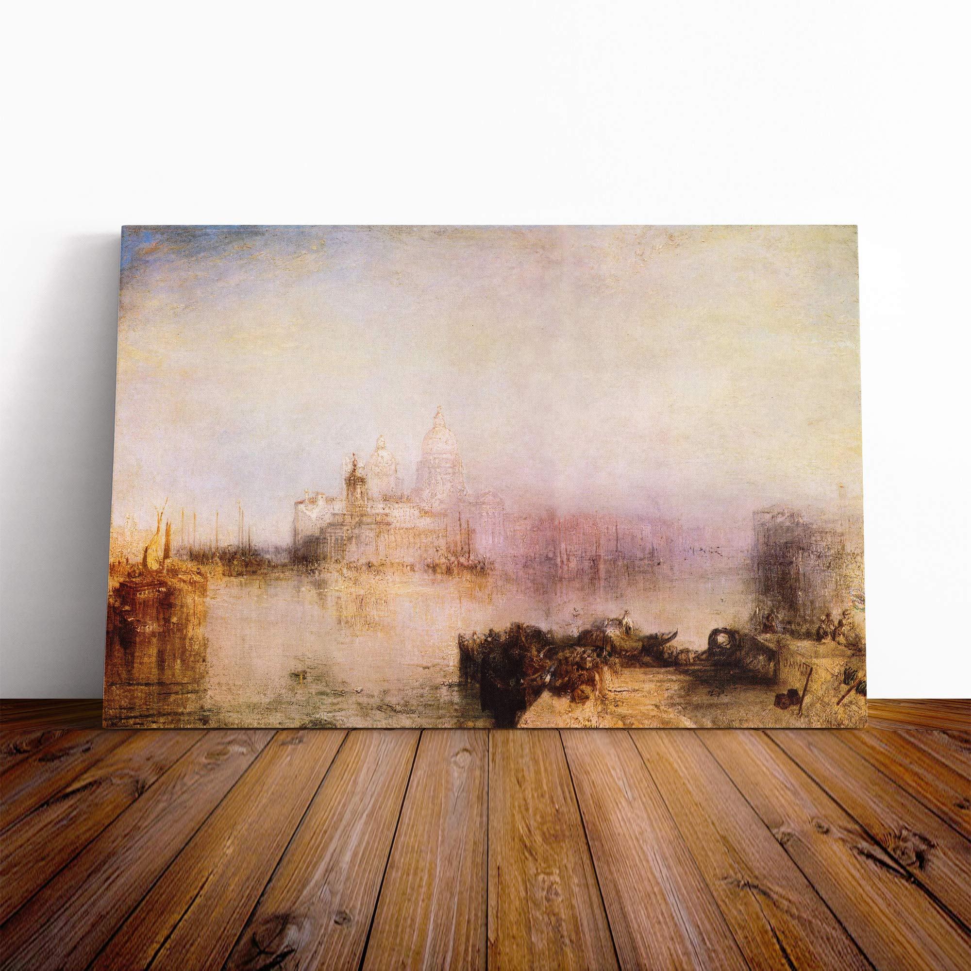 Joseph Mallord William Turner St Pauls Cathedral Canvas Print | Gallery Wrapped 30mm Frame Wall Art | 20x14 inches | Ready to Hang | Modern Cityscape Picture | Living Room Bedroom Lounge Office
