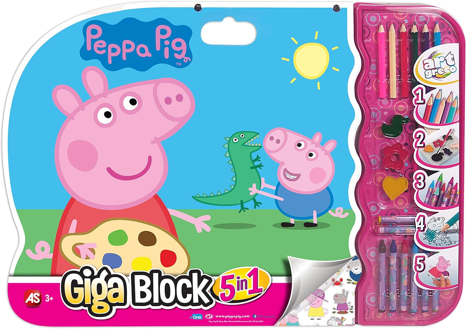 Disney 1023-62702 - Giga Block 5 In 1 Peppa: Amazon.es: Juguetes y juegos