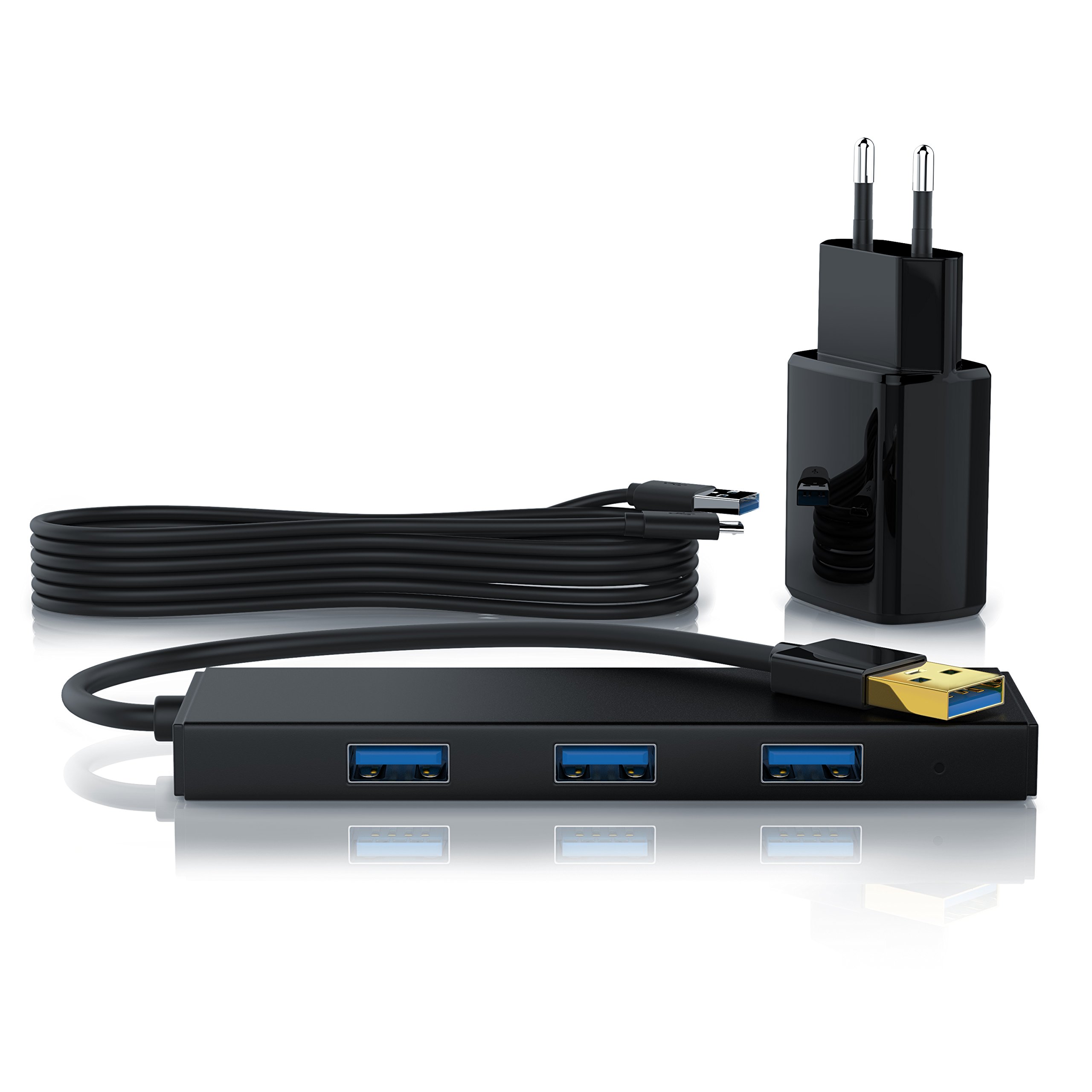 I-TEC U3HUB404 HUB USB PASSIVO 3.0 IN METALLO 4 Porte Per Notebook Ultrabook Tablet Pc Windows E Mac Senza Adattatore Di Rete Nero.1.140.3699.gp.932469