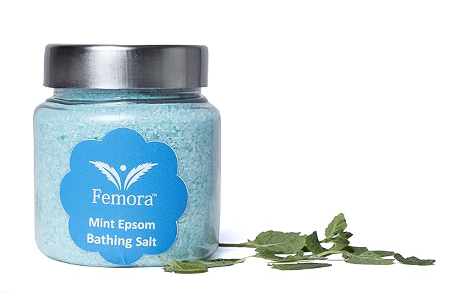 Femora Natural Mint Flavored Bath & Foot Spa Bathing Epsom Bath Salt - 250 GMS