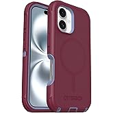 OtterBox iPhone 16 (Only) - Defender Series MagSafe Case - Velvet Orchard (Pink & Blue) - Built-in Magnets - Screenless - Rugged & Durable - with Port Protection