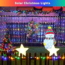JMEXSUSS 2 Pack Solar Christmas Lights, Total 400