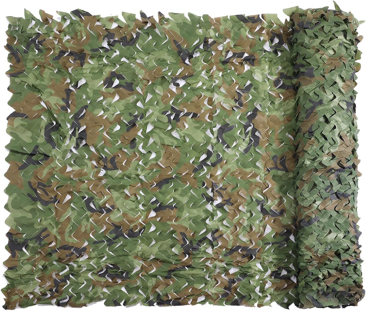 Senmortar Camo Netting, Bulk Roll Camouflage Netting, Military Hunting Mesh Nets Free Cutting for Hunting Blind Sunshade Shooting Theme Party Decoration
